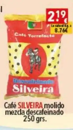 Supermercados Extremadura Café SILVEIRA molido mezcla descafeinado 250 grs. oferta