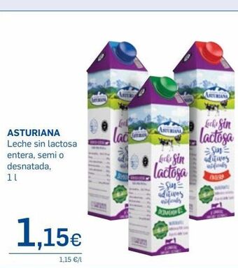 Supermercados Plaza Leche sin lactosa central lechera asturiana oferta