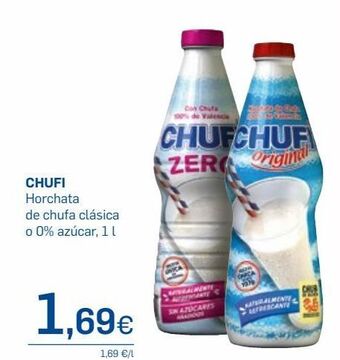 Supermercados Plaza Horchata chufi oferta