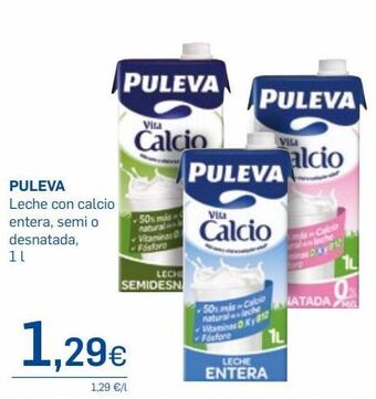Supermercados Plaza Leche con calcio puleva oferta