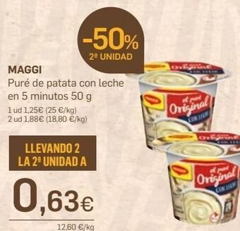 Supermercados Plaza Puré de patatas maggi oferta