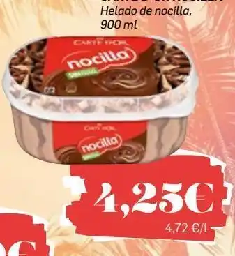Supermercados Plaza Tarrina de helado nocilla oferta