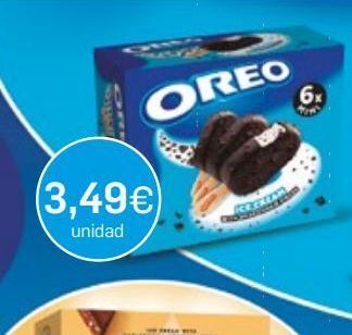Supermercados Plaza Helado sandwich oreo oferta