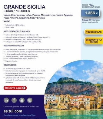 Tui Travel PLC Hoteles oferta