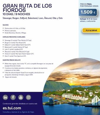 Tui Travel PLC Hoteles oferta