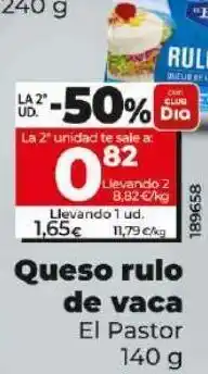 Dia Rulo de queso de cabra el pastor oferta