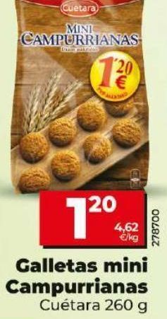 Dia Galletas campurrianas cuétara oferta