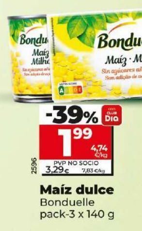 Dia Maíz dulce bonduelle oferta