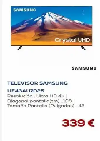 Euronics Televisor samsung oferta