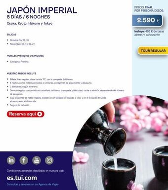 Tui Travel PLC Hoteles oferta