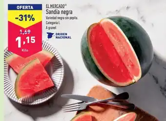 ALDI EL MERCADOⓇ Sandía negra oferta