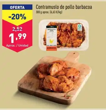 ALDI Contramuslo de pollo barbacoa oferta