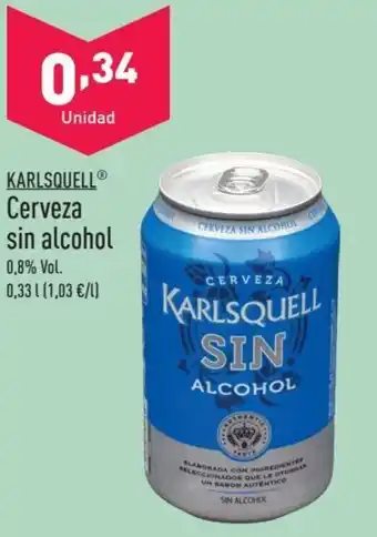 ALDI KARLSQUELL® Cerveza sin alcohol oferta