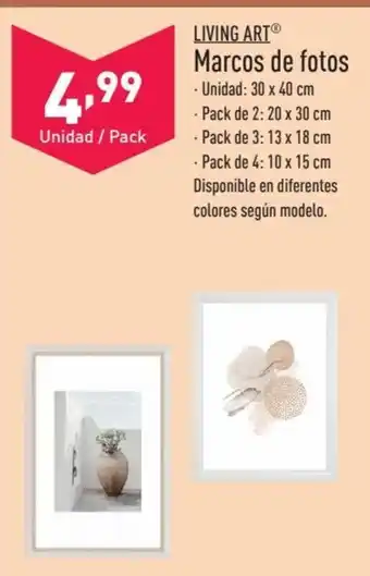 ALDI LIVING ARTⓇ Marcos de fotos oferta