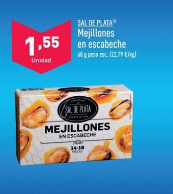 ALDI SAL DE PLATA Mejillones en escabeche oferta