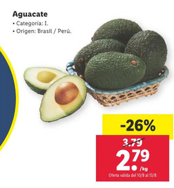 Lidl Aguacate oferta