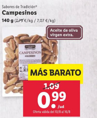 Lidl Sabores de Tradición® Campesinos oferta