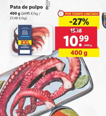 Lidl Pata de pulpo 400 g oferta