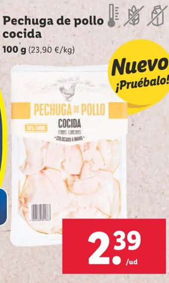 Lidl Pechuga de pollo Jamón cocido oferta