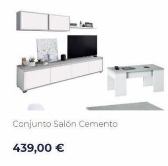 Muebles Sayez Conjunto salón cemento  439,00 € oferta