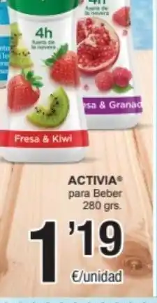 SPAR Fragadis Yogur con frutas activia oferta