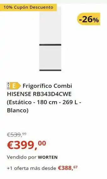 Worten Frigorífico combi oferta