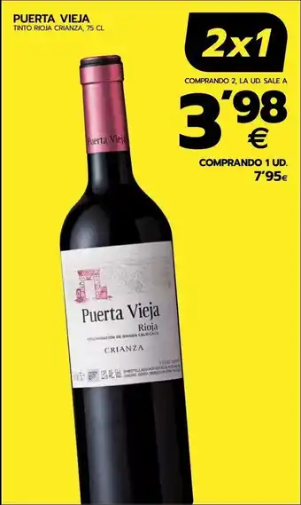 BM Supermercados Vino tinto puerta vieja oferta