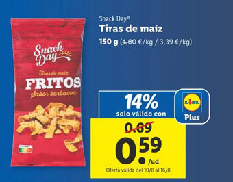 Lidl Tiras de maiz oferta