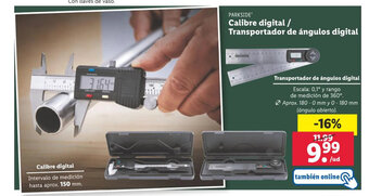 Lidl Calibre digital / Transportador de ángulos digital oferta