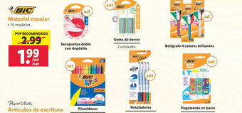 Lidl BIC Material escolar oferta