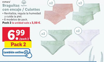 Lidl esmara Braguitas con encaje / Culottes oferta