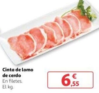 Alcampo Cinta de lomo de cerdo En filetes. oferta