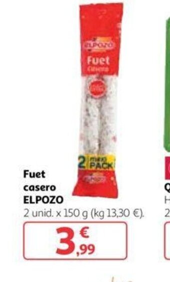 Alcampo Fuet casero ELPOZO oferta