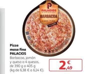 Alcampo Pizza masa fina PALACIOS oferta