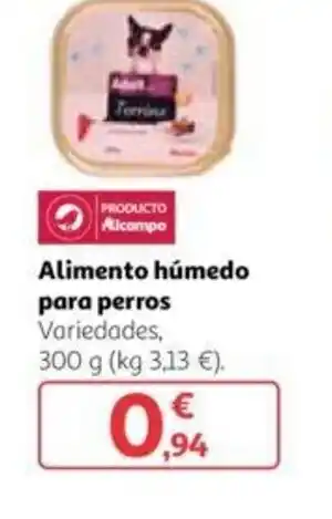Alcampo Alimento húmedo para perros Variedades, 300 g (kg 3,13 €). € oferta