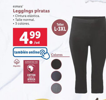 Lidl esmara Leggings piratas oferta