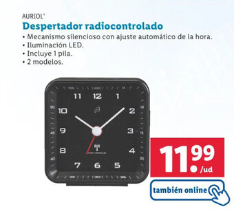Lidl AURIOL Despertador radiocontrolado oferta