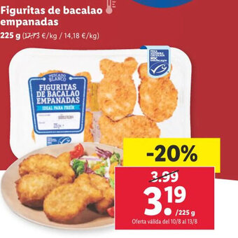 Lidl Figuritas de bacalao empanadas oferta