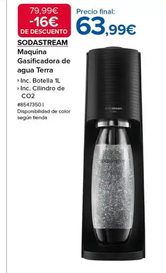 Costco SODASTREAM Maquina Gasificadora de agua Terra oferta