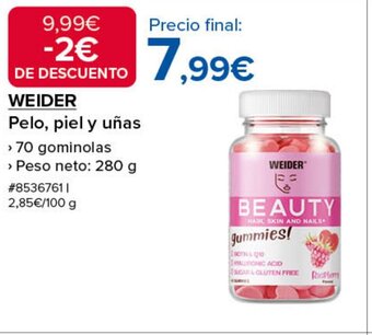 Costco WEIDER Pelo, piel y uñas oferta