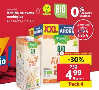 Lidl Bebida de avena oferta