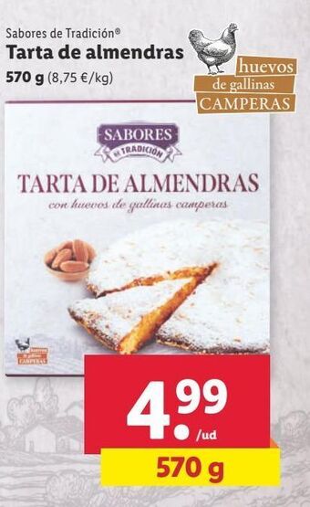 Lidl Tarta de almendras oferta
