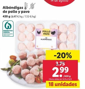 Lidl Albóndigas oferta