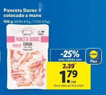 Lidl Panceta oferta