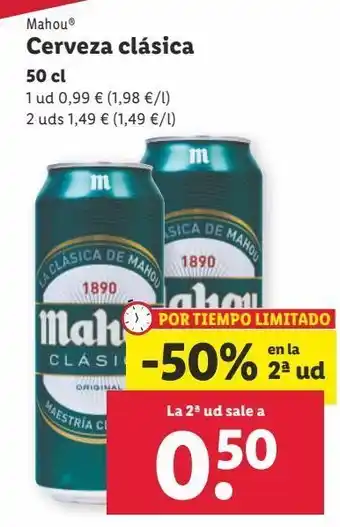 Lidl Cerveza mahou oferta