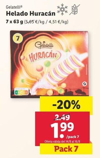 Lidl Helados gelatelli oferta