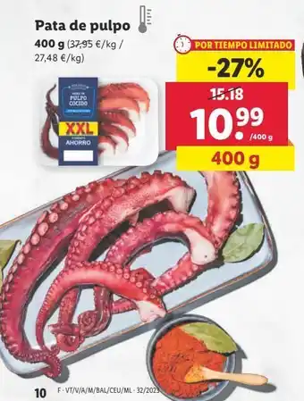 Lidl Pulpo oferta