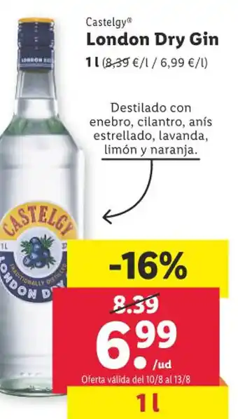 Lidl Castelgy® London Dry Gin oferta