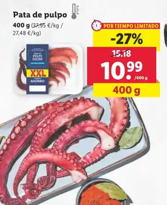 Lidl Pata de pulpo 400 g oferta