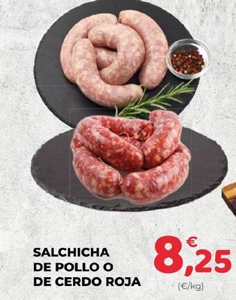 SPAR SALCHICHA DE POLLO O DE CERDO ROJA oferta
